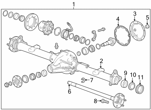 2023 GMC Canyon Axle Housing  Diagram