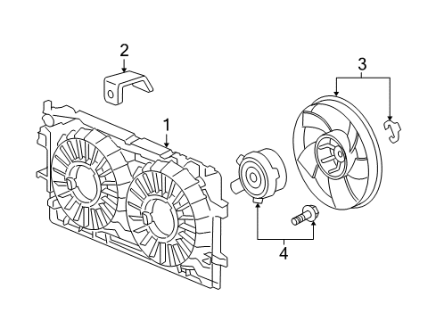 2008 Buick LaCrosse Cooling System, Radiator, Water Pump, Cooling Fan Diagram 6 - Thumbnail