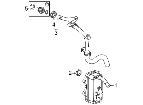 2020 Cadillac CT5 Oil Cooler Diagram