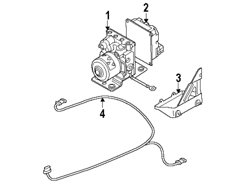 2004 Oldsmobile Silhouette Anti-Lock Brakes Diagram