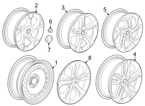 2024 Chevy Trax COVER ASM-WHL TR Diagram for 42849058