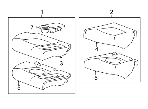 2014 Chevy Spark Rear Seat Components Diagram 3 - Thumbnail