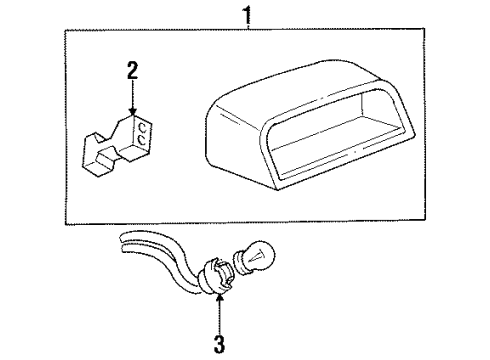 1997 Buick Skylark High Mount Lamps Diagram