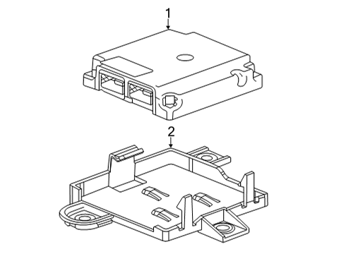 2022 Cadillac CT4 MODULE ASM-ACTIVE SAF CONT Diagram for 85150920