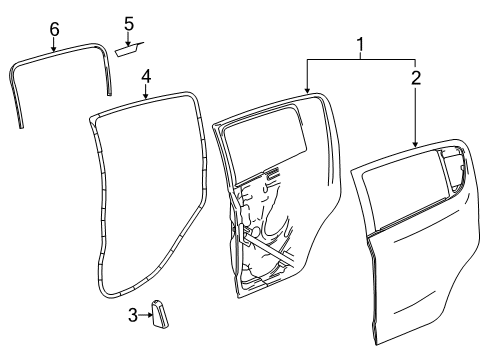 2015 Chevy Spark Rear Door Diagram