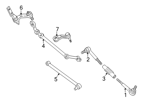 2002 Chevy Express 1500 Steering Gear & Linkage Diagram 1 - Thumbnail