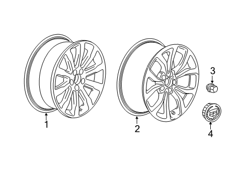 2019 Cadillac ATS Wheels Diagram