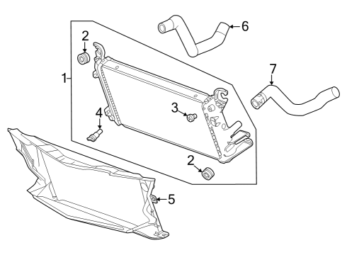 2023 Chevy Corvette PLUG ASM-RAD VENT Diagram for 84786570