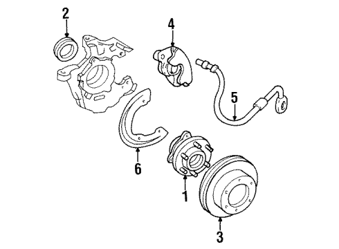 1992 Chevy C2500 Front Brakes Diagram 3 - Thumbnail