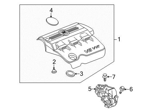 2012 GMC Terrain Engine Appearance Cover Diagram 2 - Thumbnail