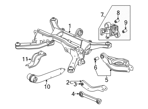 2006 Chevy Equinox Rear Suspension Diagram 1 - Thumbnail