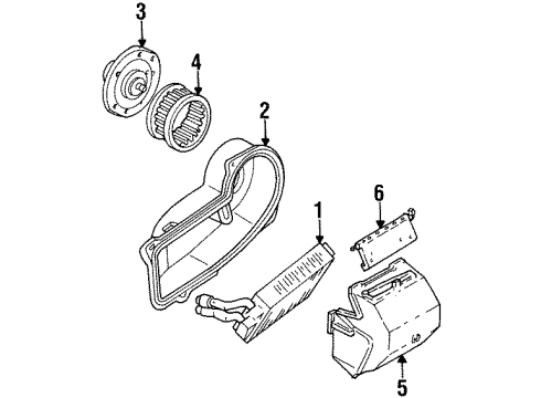 1985 Chevy P30 Heater Components Diagram