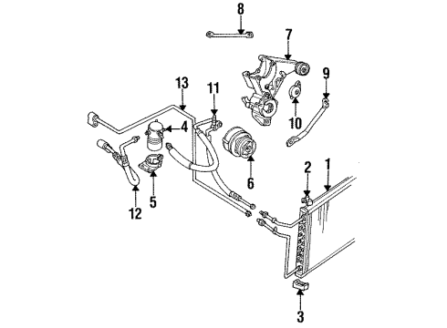 1995 Cadillac Fleetwood A/C Compressor Diagram