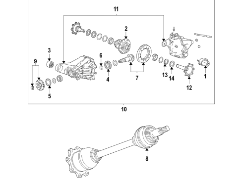 2021 Chevy Tahoe Rear Axle, Axle Shafts & Joints, Differential, Drive Axles, Propeller Shaft Diagram