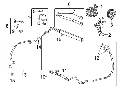 2012 Buick Regal Cap Assembly, P/S Fluid Reservoir Diagram for 23267555