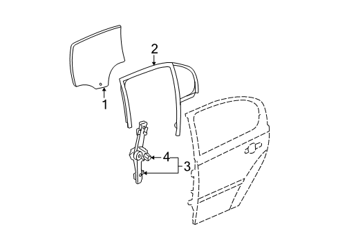 2007 Chevy Malibu Rear Door Diagram 1 - Thumbnail