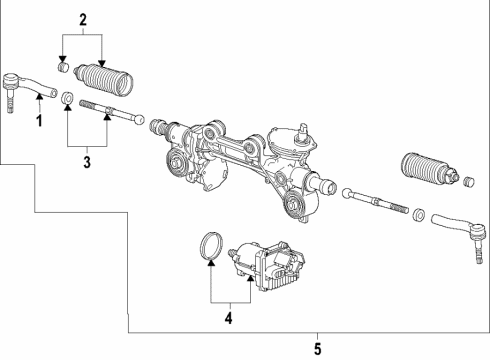 2021 Chevy Suburban Steering Column & Wheel, Steering Gear & Linkage Diagram 5 - Thumbnail