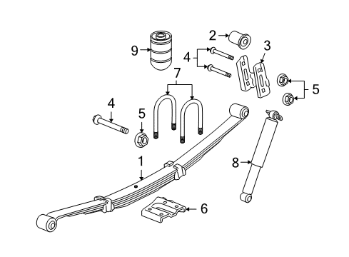 2010 Hummer H3T Rear Suspension Diagram