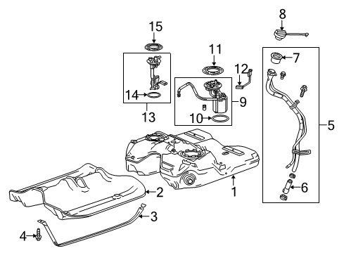 2012 Cadillac SRX Senders Diagram