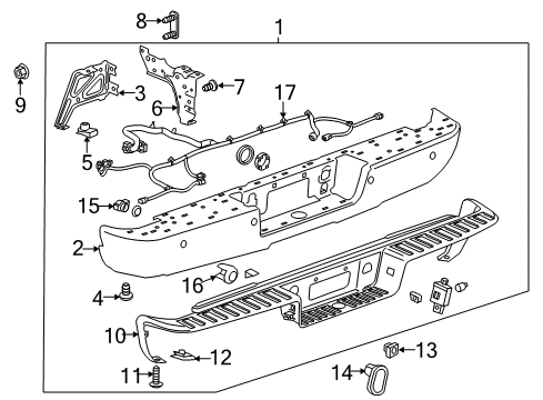 2014 GMC Sierra 1500 Parking Aid Diagram 5 - Thumbnail