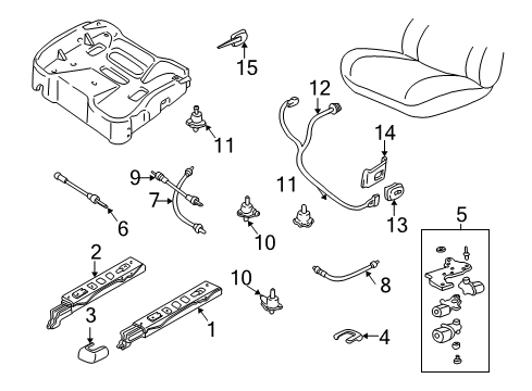 2003 Pontiac Grand Am Tracks & Components Diagram 2 - Thumbnail