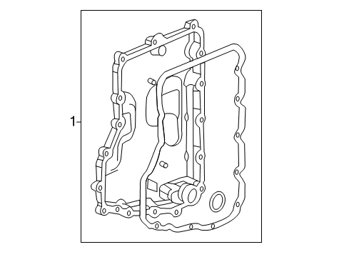 2016 Chevy Volt Cover Assembly, Control Valve Body (W/Fluid Level Control Vl Diagram for 24276996