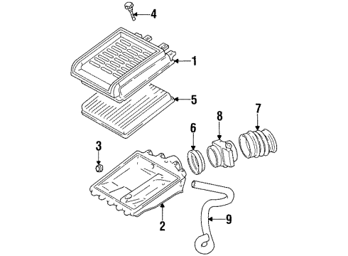 1997 Pontiac Firebird Cover Asm,Air Cleaner Housing Diagram for 12529823