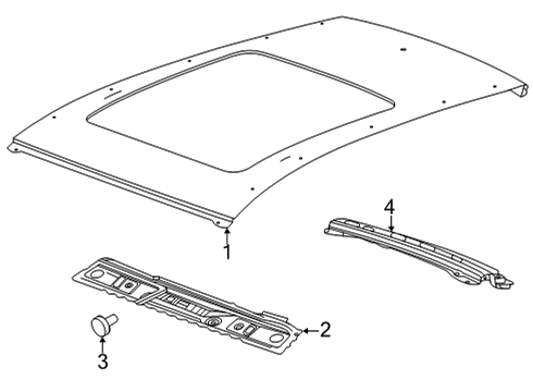 2020 Buick Encore GX Roof & Components Diagram 1 - Thumbnail