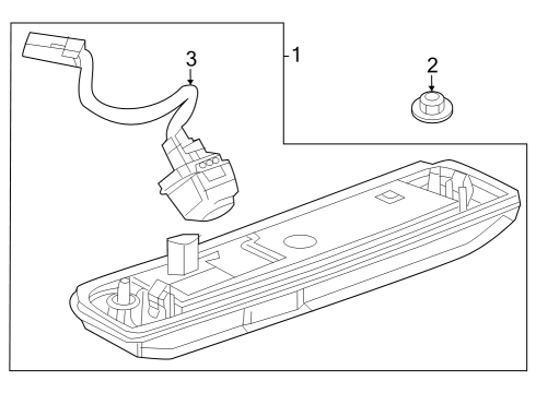 2024 Chevy Trax CAMERA ASM-RR VIEW DRVR INFO Diagram for 84532985