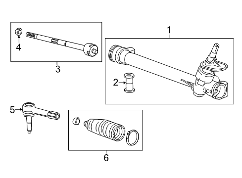 2023 Chevy Bolt EV Steering Gear & Linkage Diagram