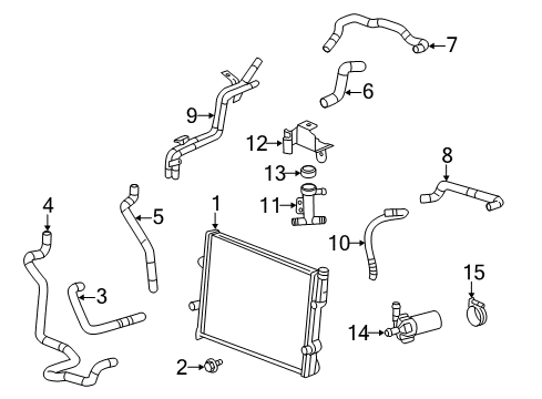 2015 Cadillac CTS Intercooler Diagram 4 - Thumbnail