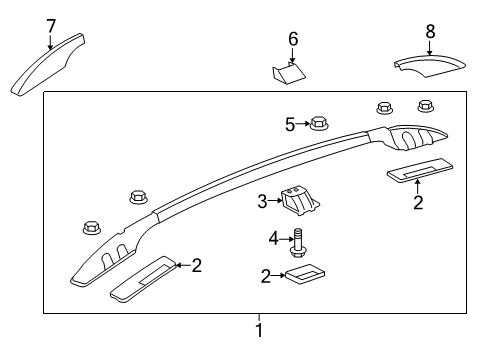 2015 Chevy Captiva Sport Luggage Carrier Diagram