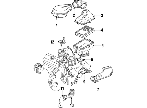 1988 Cadillac Seville Tube, Engine Air Heat Stove Diagram for 1641933