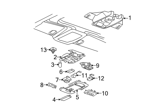 2007 Buick Lucerne Overhead Console Diagram