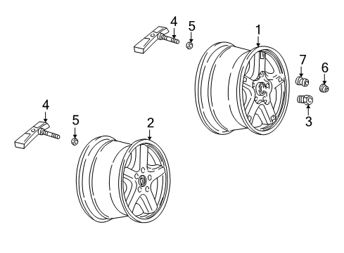 2003 Chevy Corvette Wheels Diagram