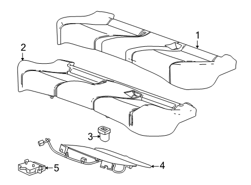 2017 Chevy Cruze Cover Assembly, Rear Seat Cushion *Atmosphere Diagram for 84141304