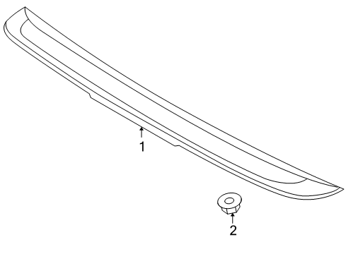 2011 Chevy Aveo Spoiler,Rear End Diagram for 96648579