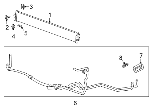 2022 Chevy Silverado 1500 LTD Trans Oil Cooler Diagram 2 - Thumbnail