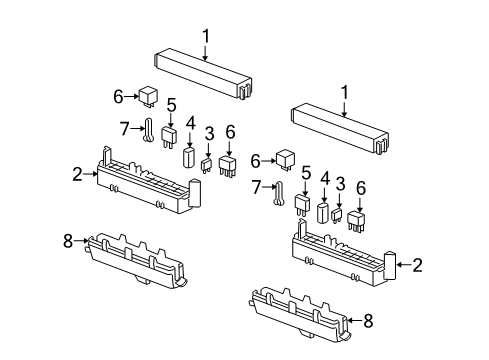 2007 Cadillac STS Window Defroster Diagram