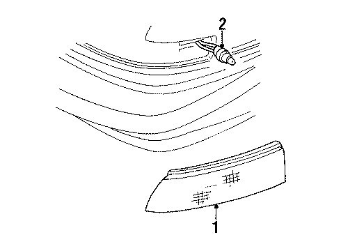 1991 Chevy Lumina APV Side Marker Lamps Diagram