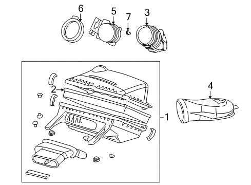 1998 GMC Savana 1500 Air Intake Diagram 1 - Thumbnail