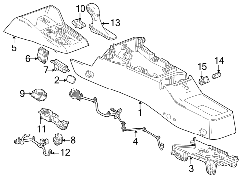 2023 Chevy Colorado Center Console Diagram 3 - Thumbnail