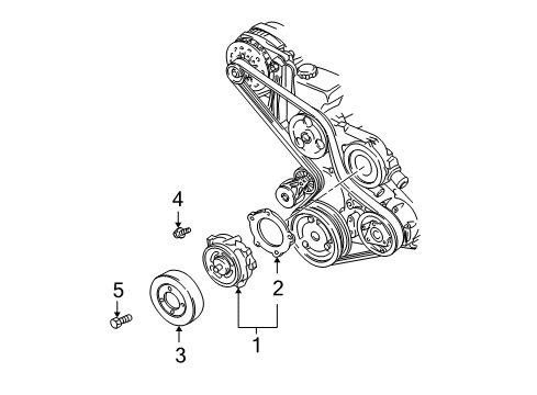 2002 Chevy Monte Carlo Cooling System, Radiator, Water Pump, Cooling Fan Diagram 1 - Thumbnail