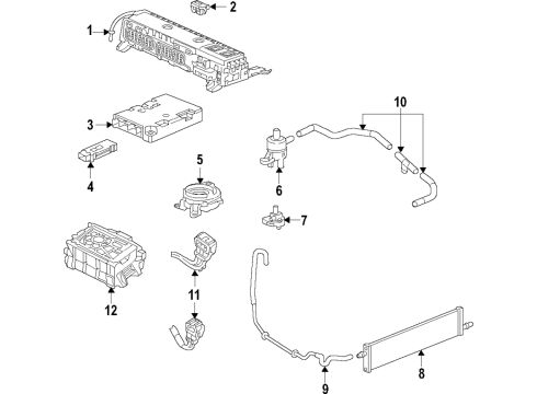 2018 Buick LaCrosse Battery Assembly, High Vltg (Export) Diagram for 24291797