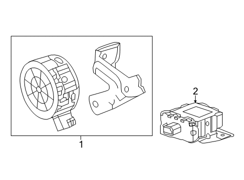 2018 Chevy Bolt EV Speaker, Pedestrian Sound Alert Diagram for 42343566