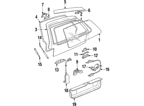 1989 Chevy Celebrity Lift Gate Diagram