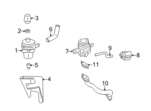 2001 Pontiac Bonneville Emission Components Diagram 1 - Thumbnail