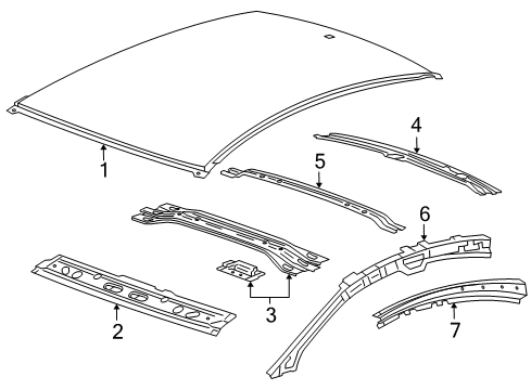 2016 Chevy Cruze Roof & Components Diagram 4 - Thumbnail