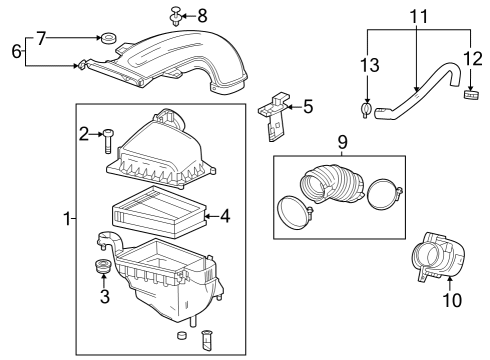 2024 Chevy Trax Air Intake Diagram