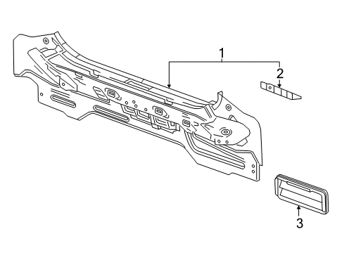 2015 Chevy Spark EV Rear Body Diagram